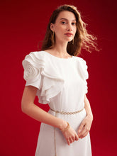 MOTF PREMIUM LACE DECORATED WOVEN WOMEN'S A-LINE DRESS